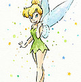 Tinker Bell Painting by Olga Shvartsur Tinker Bell Painting by Olga Shvartsur