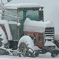 Tractor in the Snow Photograph by Holden The Moment Tractor in the Snow Photograph by Holden The Moment