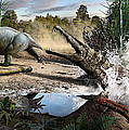 Triassic mural 1 Digital Art by Julius Csotonyi Triassic mural 1 Digital Art by Julius Csotonyi