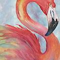 Tropical Flamingo Painting by Elizabeth Medley Tropical Flamingo Painting by Elizabeth Medley