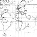 Truxtun's Nautical World Map Photograph by Science Photo Library