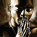 Tupac Shakur Artwork Painting by Sheraz A Tupac Shakur Artwork Painting by Sheraz A