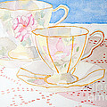 Two for Tea Painting by Laurel Best Two for Tea Painting by Laurel Best