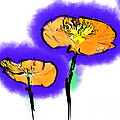 Two Poppies Digital Art by Kirt Tisdale Two Poppies Digital Art by Kirt Tisdale