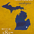University Of Michigan Wolverines Ann Arbor College Town State Map Poster Series No 001 by Design Turnpike University Of Michigan Wolverines Ann Arbor College Town State Map Poster Series No 001 by Design Turnpike