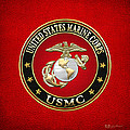 U. S. Marine Corps - U S M C Emblem Special Edition Digital Art by Serge Averbukh U. S. Marine Corps - U S M C Emblem Special Edition Digital Art by Serge Averbukh