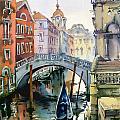 Venetian Canal VI Painting by Maria Rabinky Venetian Canal VI Painting by Maria Rabinky
