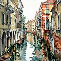 Venetian Canal VII Painting by Maria Rabinky Venetian Canal VII Painting by Maria Rabinky