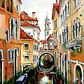 Venice in March Painting by Maria Rabinky Venice in March Painting by Maria Rabinky