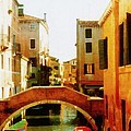 Venice Italy Canal With Boats And Laundry by Michelle Calkins Venice Italy Canal With Boats And Laundry by Michelle Calkins