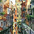 Venice Sunny Alley Painting by Maria Rabinky Venice Sunny Alley Painting by Maria Rabinky
