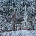 Vermont church in snow Photograph by Jeff Folger Vermont church in snow Photograph by Jeff Folger