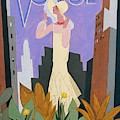Vogue Magazine Cover Featuring A Woman In A White
