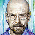 Walter White - Breaking Bad Painting by Olga Shvartsur Walter White - Breaking Bad Painting by Olga Shvartsur