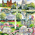 Washington DC painting Painting by Maria Rabinky Washington DC painting Painting by Maria Rabinky