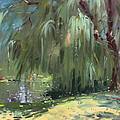 Weeping Willow Tree Painting by Ylli Haruni Weeping Willow Tree Painting by Ylli Haruni