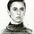 Wesley Crusher Star Trek Fan Art Painting by Olga Shvartsur Wesley Crusher Star Trek Fan Art Painting by Olga Shvartsur