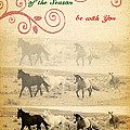 Western Themed Christmas Card Wyoming Spirit Mixed Media by Amanda Smith Western Themed Christmas Card Wyoming Spirit Mixed Media by Amanda Smith