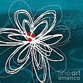White Flower Painting by Linda Woods White Flower Painting by Linda Woods