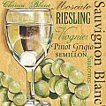 White Wine Text Painting by Debbie DeWitt White Wine Text Painting by Debbie DeWitt