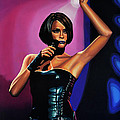 Whitney Houston On Stage Painting by Paul Meijering Whitney Houston On Stage Painting by Paul Meijering
