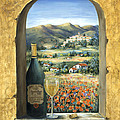 Wine And Poppies Painting by Marilyn Dunlap Wine And Poppies Painting by Marilyn Dunlap