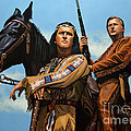 Winnetou and Old Shatterhand Painting by Paul Meijering Winnetou and Old Shatterhand Painting by Paul Meijering