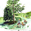 Winnie the Pooh with Christopher Robin after E H Shepard Painting by Maria Hunt Winnie the Pooh with Christopher Robin after E H Shepard Painting by Maria Hunt