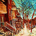 Winter Staircase by Carole Spandau Winter Staircase by Carole Spandau