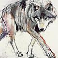 Wolf Painting by Mark Adlington Wolf Painting by Mark Adlington