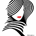 Woman Chic in Black and White Digital Art by Rafael Salazar Woman Chic in Black and White Digital Art by Rafael Salazar