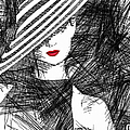 Woman with a Hat Digital Art by Rafael Salazar Woman with a Hat Digital Art by Rafael Salazar