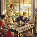Women Taking Tea Painting by Albert Lynch Women Taking Tea Painting by Albert Lynch