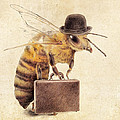 Worker Bee Drawing by Eric Fan Worker Bee Drawing by Eric Fan