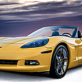 Yellow Corvette Convertible Digital Art by Douglas Pittman Yellow Corvette Convertible Digital Art by Douglas Pittman