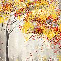 Yellow Gray and Red Painting by Lourry Legarde Yellow Gray and Red Painting by Lourry Legarde