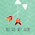 You Are Not Alone Painting by Linda Woods You Are Not Alone Painting by Linda Woods