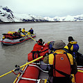 Young Adults Rafting On Alsek River by Henry Georgi Young Adults Rafting On Alsek River by Henry Georgi