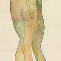 Zwei Stehende Akte by Egon Schiele Zwei Stehende Akte by Egon Schiele