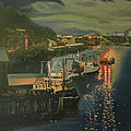 An Evening in Juneau Alaska Painting by Thu Nguyen An Evening in Juneau Alaska Painting by Thu Nguyen
