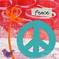 Peace Mixed Media by Linda Woods Peace Mixed Media by Linda Woods