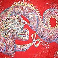 Wood meets Fire Dragon #1 by Suzan  Sommers