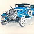 1930 Cadillac Painting by Frank SantAgata 1930 Cadillac Painting by Frank SantAgata