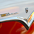 1955 Ford Fairlane Crown Victoria Emblem Poster by Jill Reger