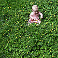 Baby In A Field Of Flowers by Lorraine Devon Wilke Baby In A Field Of Flowers by Lorraine Devon Wilke