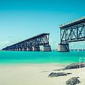 Bahia Hondas Railroad Bridge  Photograph by Hannes Cmarits