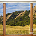 Boulder Colorado Flatirons Window Scenic View Photograph by James BO Insogna Boulder Colorado Flatirons Window Scenic View Photograph by James BO Insogna