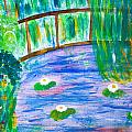 Bridge of lily pond Painting by Simon Bratt Bridge of lily pond Painting by Simon Bratt
