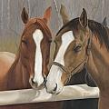 Courtship Painting by Tammy Taylor Courtship Painting by Tammy Taylor