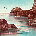 Inlet Painting by Frank SantAgata Inlet Painting by Frank SantAgata